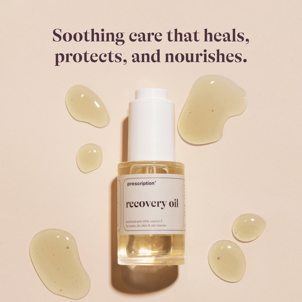 Prescription Skincare Recovery Oil — kalmerende verzorging die herstelt, beschermt en voedt