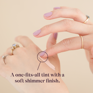 Prescription Skincare Shield Cream SPF 30, een getinte crème met zachte shimmer finish