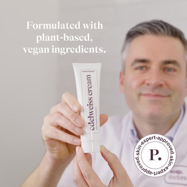 Prescription Skincare Edelweiss Cream 100% plantaardig en veganistisch geformuleerd